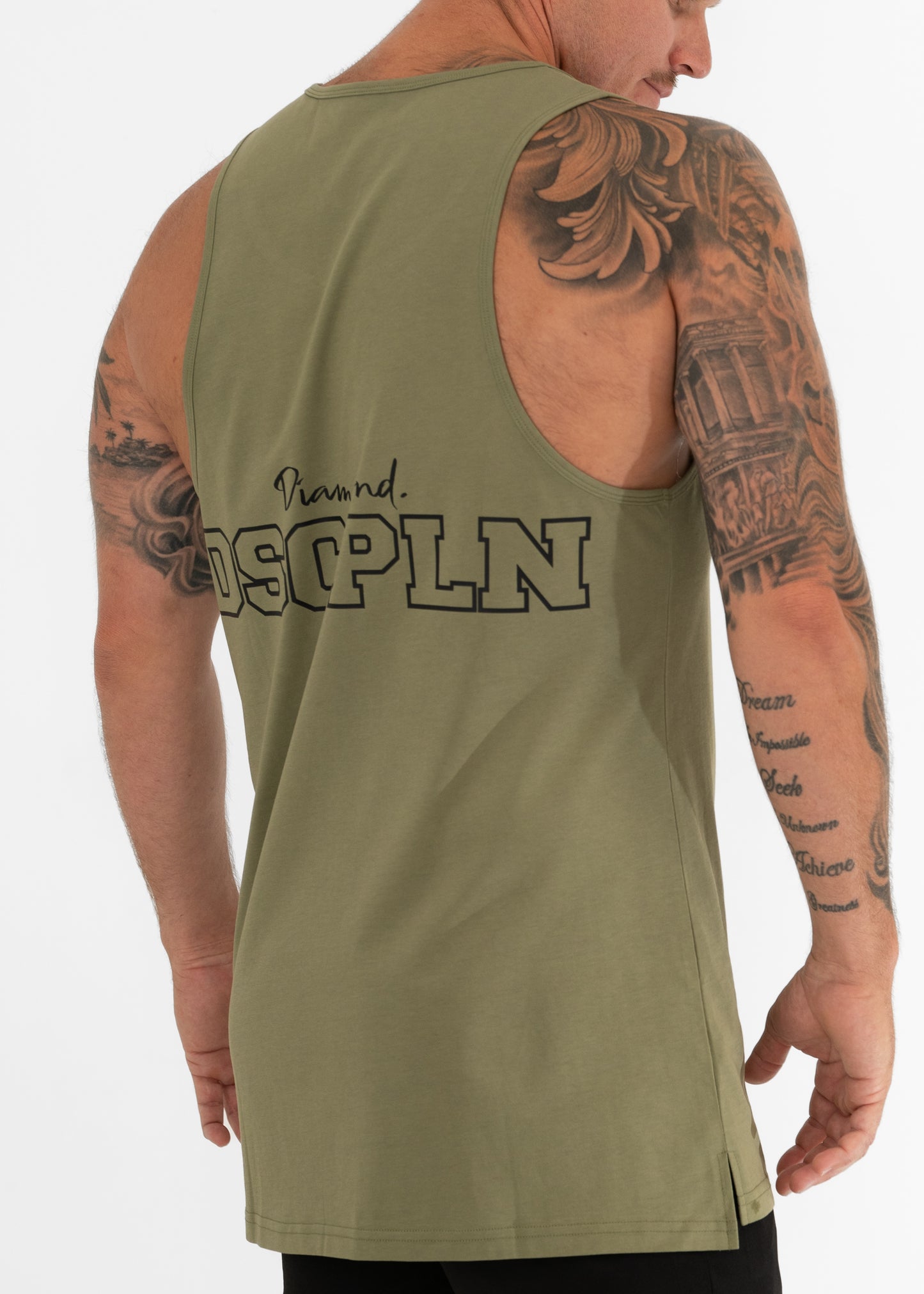 Origin Split Seam Singlet - KHAKI