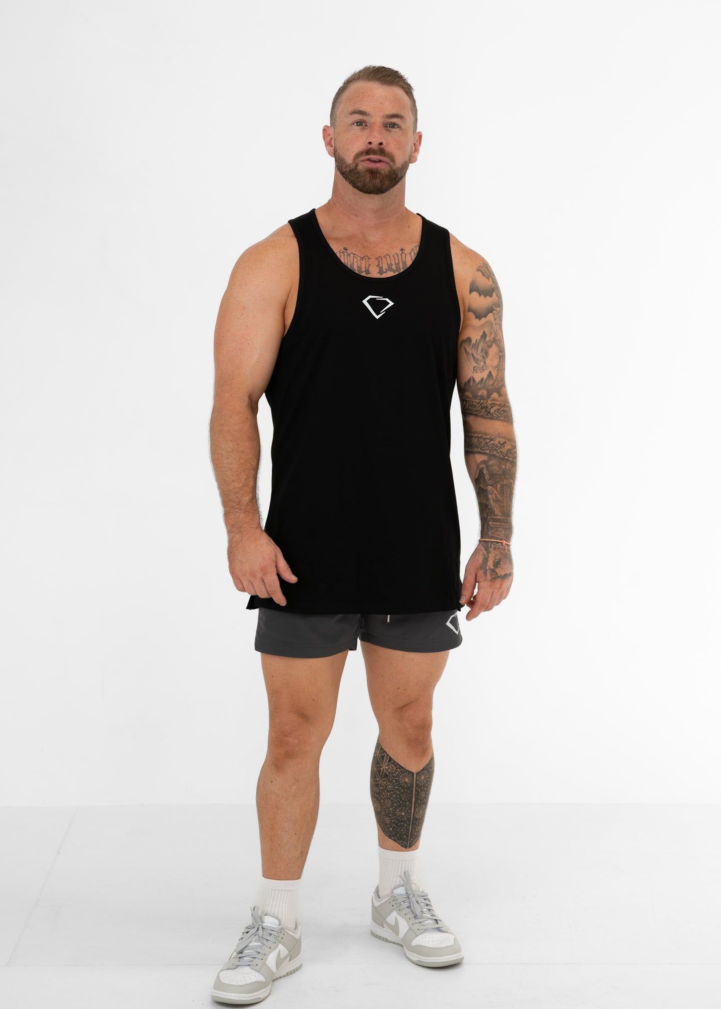 Origin Split Seam Singlet - BLACK