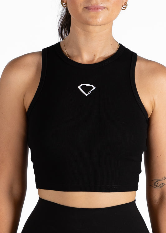 Luxe Active Singlet - Black