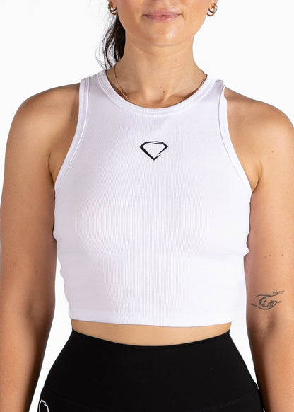 Luxe Active Singlet - WHITE