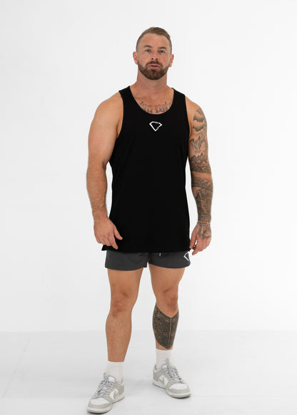 Origin Split Seam Singlet - BLACK